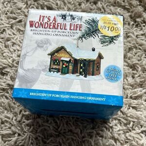 Martini's Bar Ornament It's A Wonderful Life Village Enesco 2002